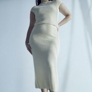 H&M Ribbed Knit Two-Piece Set